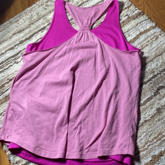 Under Armour Youth Girls Pink Double The Fun Tank Top - Picture 6 of 6